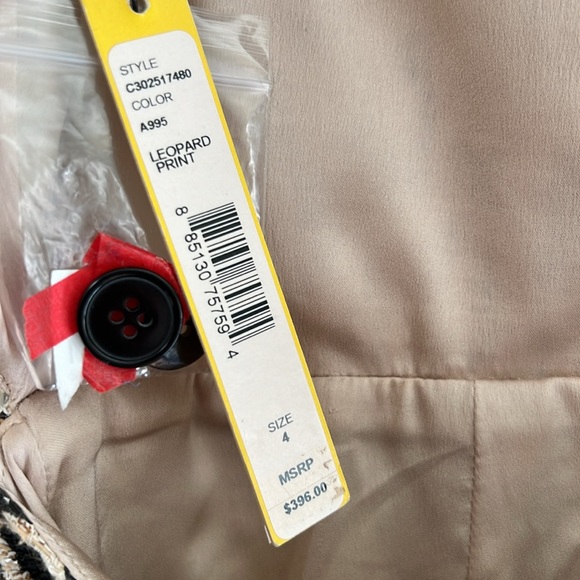 NWT- Alice + Olivia Leopard Print Sleeveless cut out back Dress - Picture 13 of 14